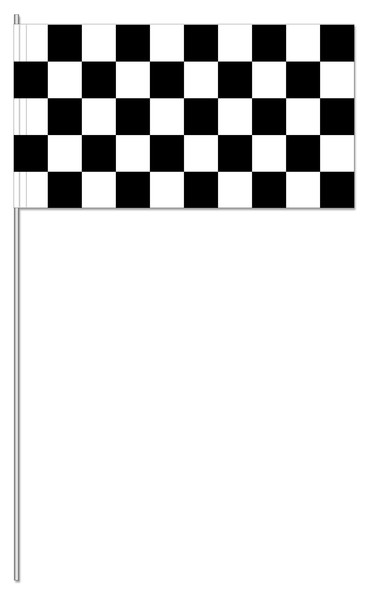 Papierfahnen, schwarz/weiß