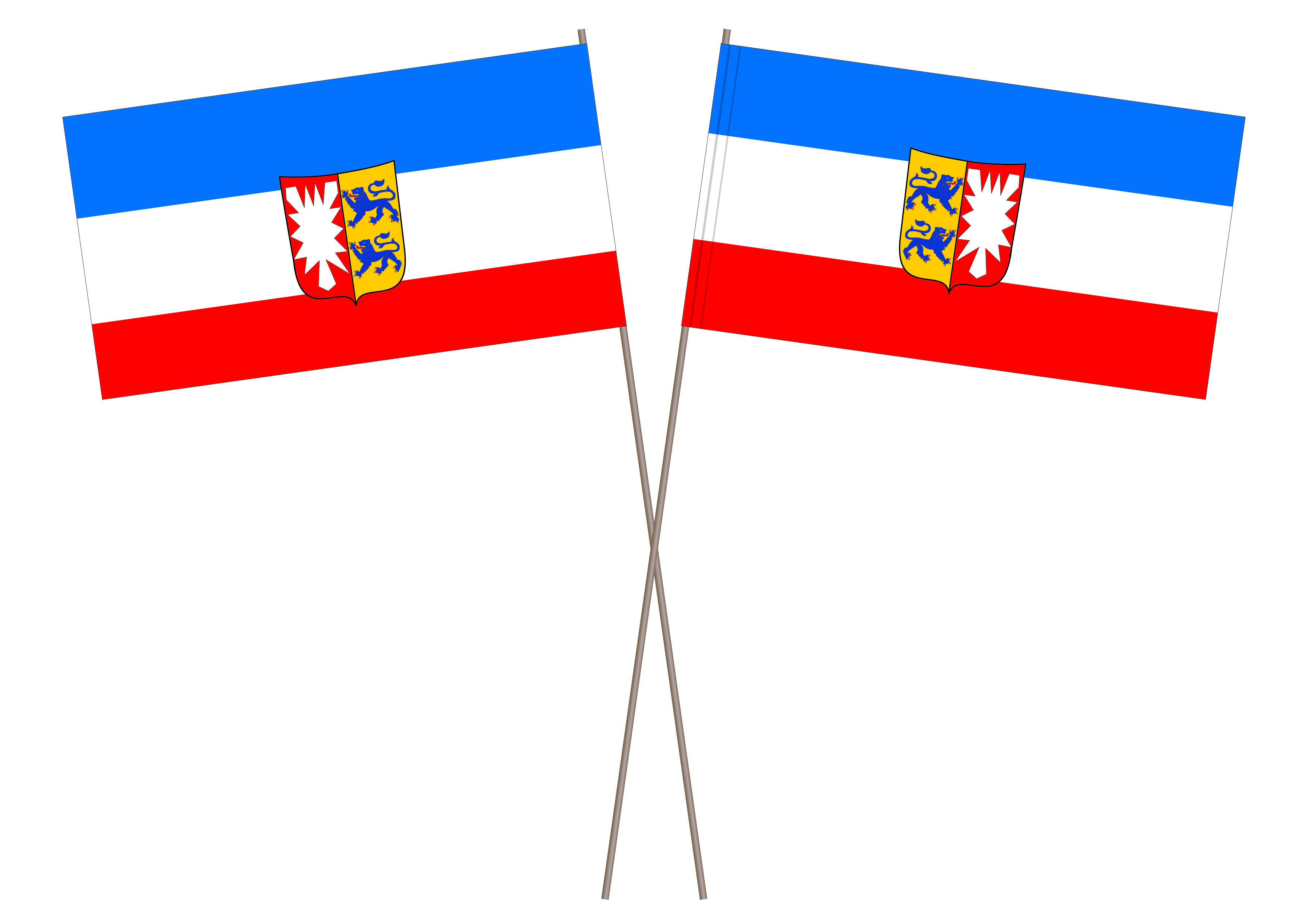 Papierfahne,Schleswig-Holstein