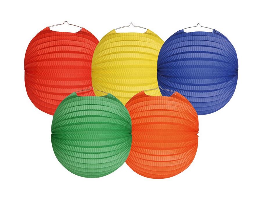 Ballonlaternen, bunt gem.