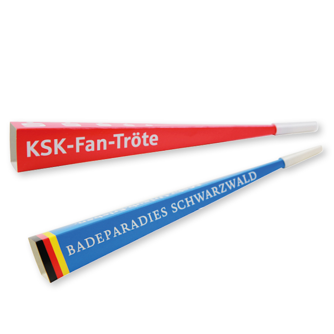 Tröten  Individuell, eckige Form, 33 cm lang
