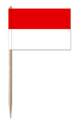 Minifahnen, rot/weiß
