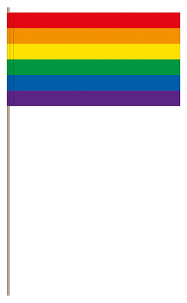 Papierfahnen Regenbogen