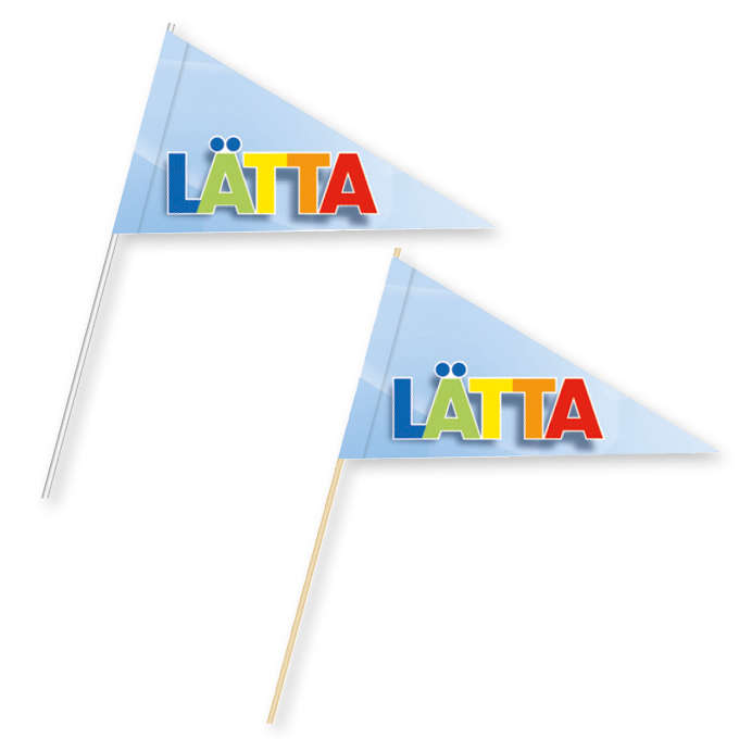 Spitzwimpel am Polystab Individuell